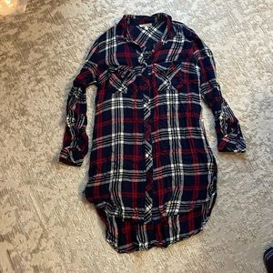 Plaid shirt/dress